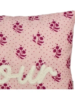 Kissen ''L' Amour'' in Rosa - (L)30 x (B)50 cm