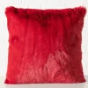 Kissen "Liz" in Rot - (L)45 x (B)45 cm