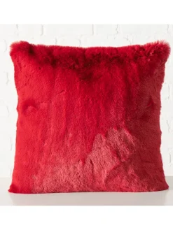 Kissen "Liz" in Rot - (L)45 x (B)45 cm