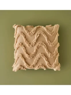 Kissen ''Nate'' in Beige - (L)43 x (B)43 cm