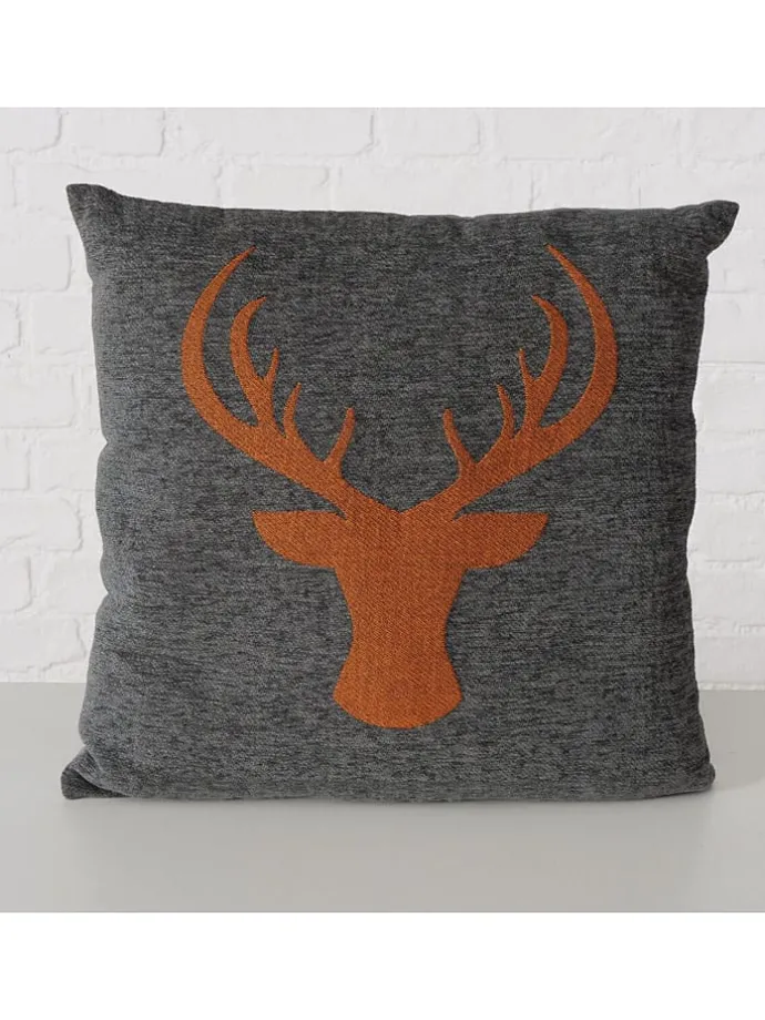 Kissen ''Olivo'' in Grau - (L)45 x (B)45 cm