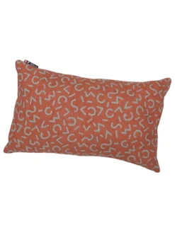 Kissen "Silvretta - Kleinmuster" in Grün/ Hellbraun