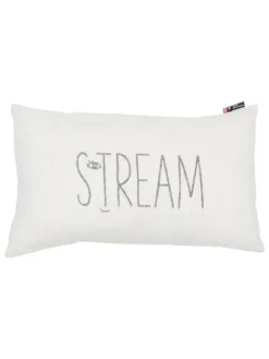 Kissen "Silvretta" in Gelb/ Weiß