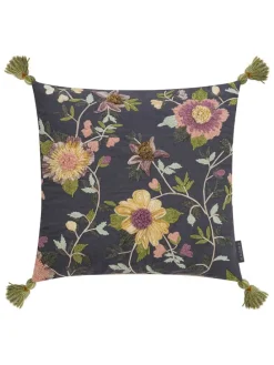 Kissenhülle "Amelie" in Dunkelblau/ Bunt - (L)50 x (B)50 cm