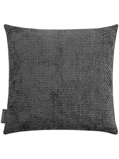 Kissenhülle "Arlo" in Anthrazit - (L)40 x (B)40 cm