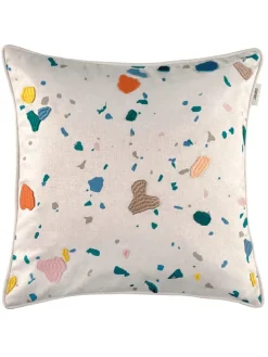 Kissenhülle "Bastian" in Creme/ Bunt