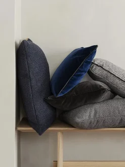 Kissenhülle "Boucle" in Grau - (L)60 x (B)40 cm