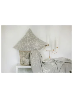 Kissenhülle "Diva - Eissterne" in Hellgrau