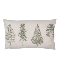 Kissenhülle in Beige/ Grün - (L)50 x (B)30 cm