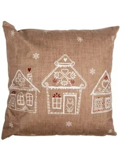 Kissenhülle in Hellbraun - (L)45 x (B)45 cm