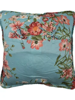 Kissenhülle in Mint/ Rosa - (L)50 x (B)50 cm