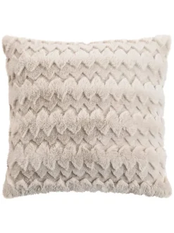 Kissenhülle "Plush" in Beige - (L)45 x (B)45 cm