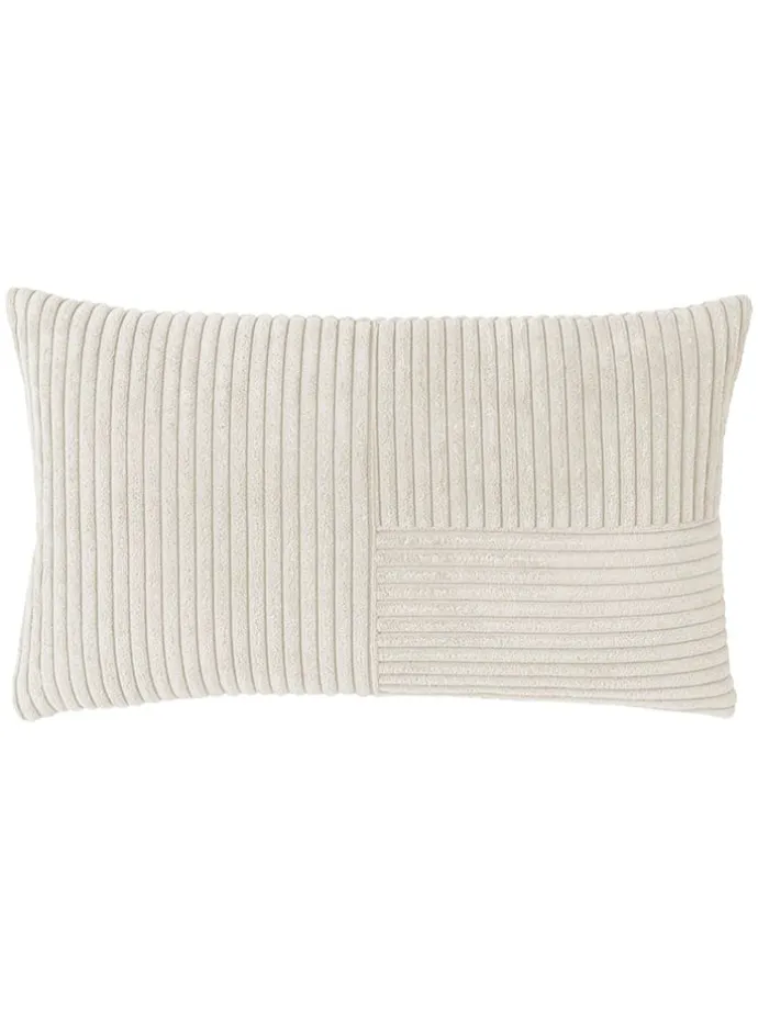 Kissenhülle "Shara" in Beige - (L)30 x (B)50 cm