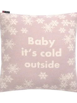 Kissenhülle "Silvretta - Baby Its Cold Outside" in Lila