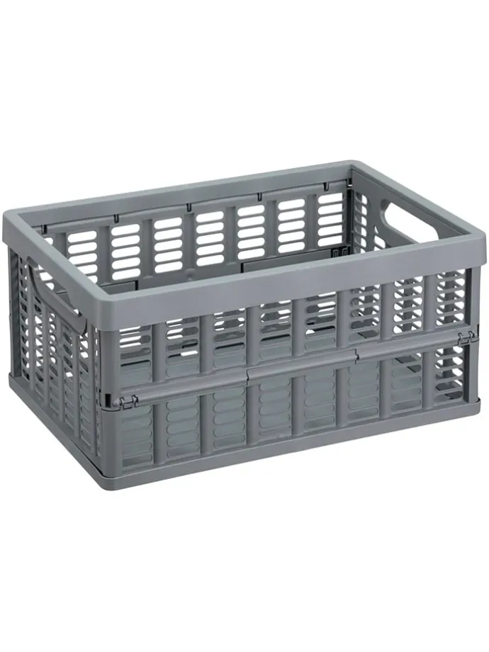 Kiste in Grau - (B)35,5 x (H)16,3 x (T)24 cm