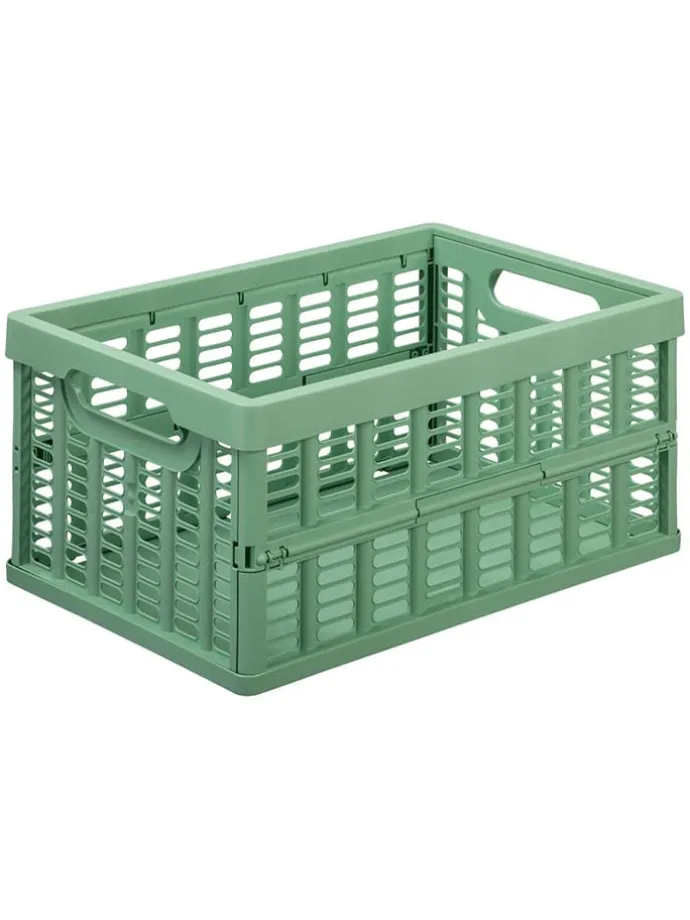 Kiste in Grün - (B)35,5 x (H)16,3 x (T)24 cm