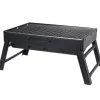 Klappbarer Holzkohlegrill in schwarz