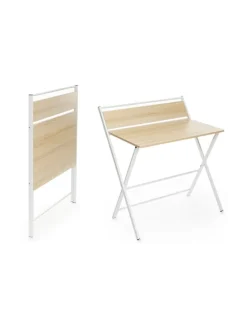 Klapptisch in Beige/ Weiß - (B)60 x (H)84 x (T)97 cm