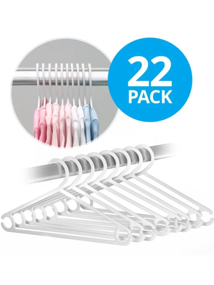 Kleiderbügel für Babys und Kinder (22 Stück) in weiss