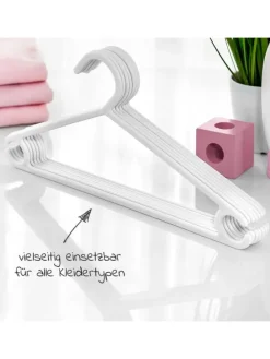 Kleiderbügel für Babys und Kinder (22 Stück) in weiss