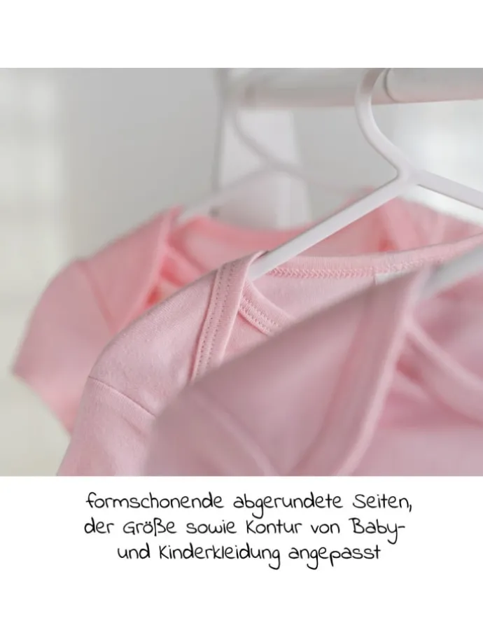 Kleiderbügel für Babys und Kinder (22 Stück) in weiss