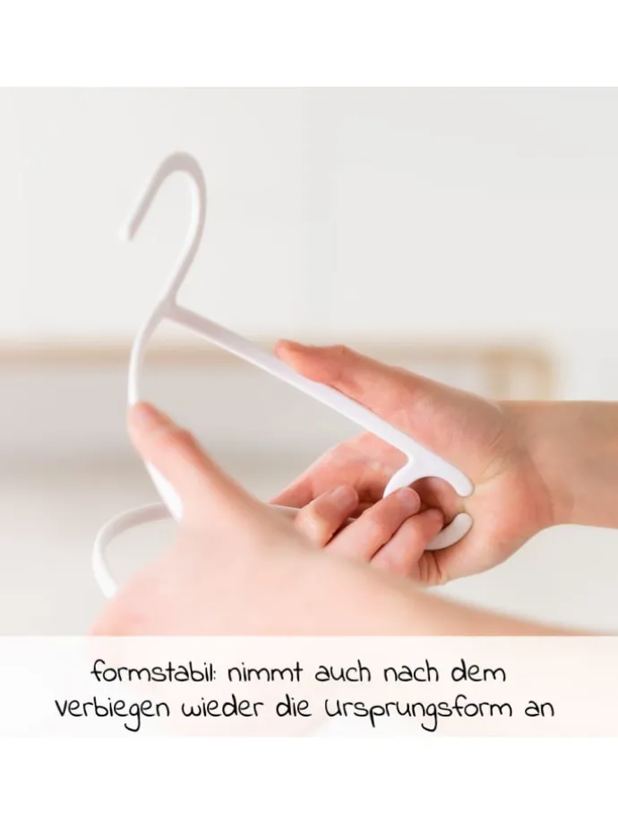 Kleiderbügel für Babys und Kinder (22 Stück) in weiss