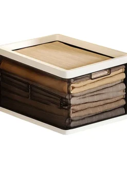 Kleiderbox in Braun - (B)25 x (H)19,5 x (T)40 cm