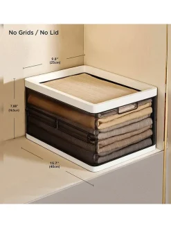 Kleiderbox in Braun - (B)25 x (H)19,5 x (T)40 cm