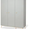 Kleiderschrank "Dusk" in Grau - (B)158 x (H)193 x (T)54 cm