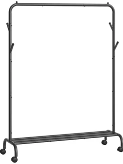 Kleiderständer in Schwarz - (B)103,5 x (H)155 x (T)41 cm