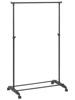 Kleiderständer in Schwarz - (B)160 x (H)80 x (T)42 cm