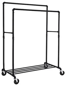 Kleiderständer in Schwarz - (B)100 x (H)162 x (T)59 cm