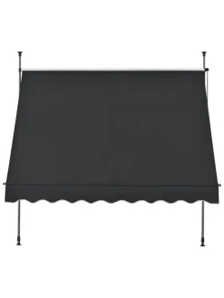 Klemmmarkise in Schwarz (B)150cm