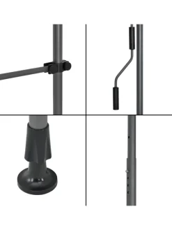 Klemmmarkise in Schwarz (B)150cm