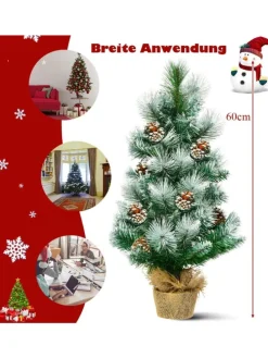 Künstlicher Mini Weihnachtsbaum in Grün
