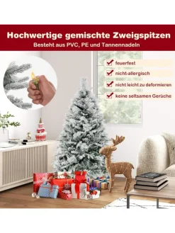 Künstlicher Weihnachtsbaum Beleuchtet in Grün