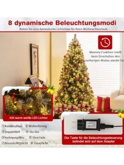 Künstlicher Weihnachtsbaum LED in Grün