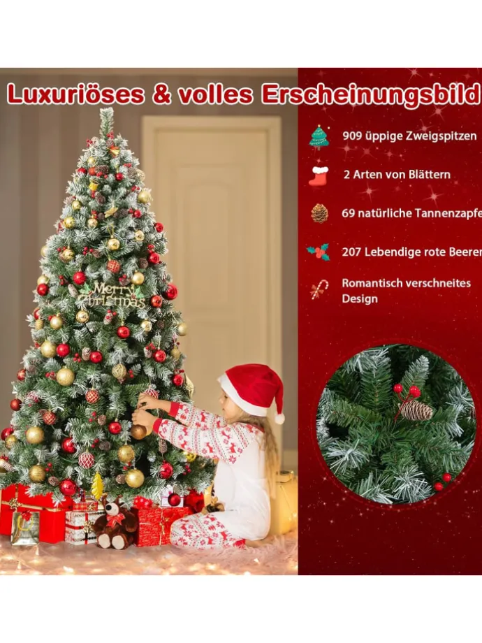 Künstlicher Weihnachtsbaum LED in Grün