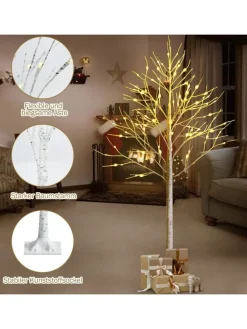 Künstlicher Weihnachtsbaum LED in Weiß