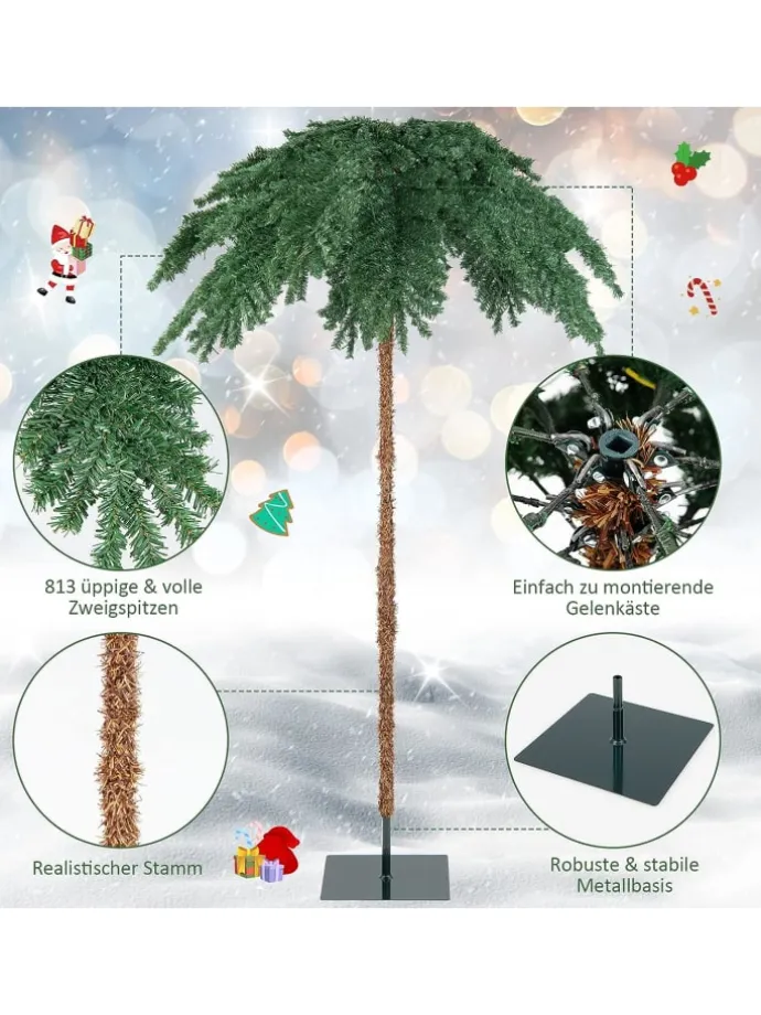 Künstlicher Weihnachtsbaum LED in Grün