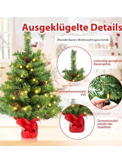 Künstlicher Weihnachtsbaum Mini LED in Grün