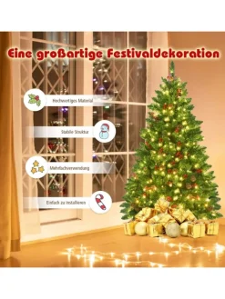 Künstlicher Weihnachtsbaum LED in Grün