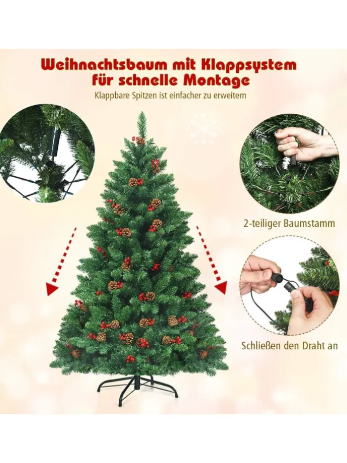 Künstlicher Weihnachtsbaum LED in Grün