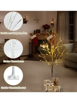 Künstlicher Weihnachtsbaum LED in Weiß