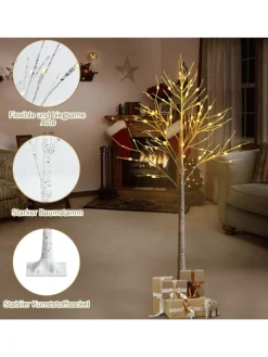 Künstlicher Weihnachtsbaum LED in Weiß