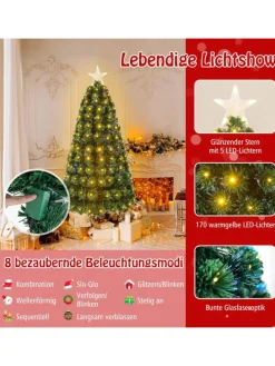 Künstlicher Weihnachtsbaum LED in Grün