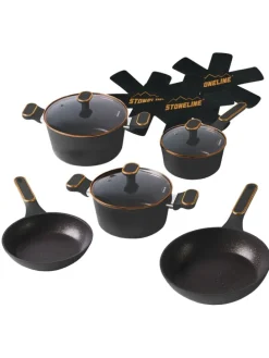 Kochgeschirr-Set 11-teilig 18/20/24 | mit Deckeln in Roségold