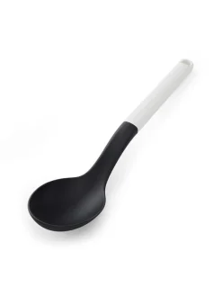 Kochlöffel "Classic" in Schwarz/ Weiß - (L)34 cm