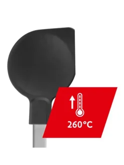 Kochlöffel "Classic Line" in Anthrazit/ Silber - (L)34 cm