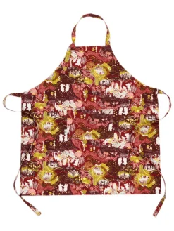 Kochschürze ''Festive Moments'' in Rot/ Gelb - (L)94 x (B)87 cm